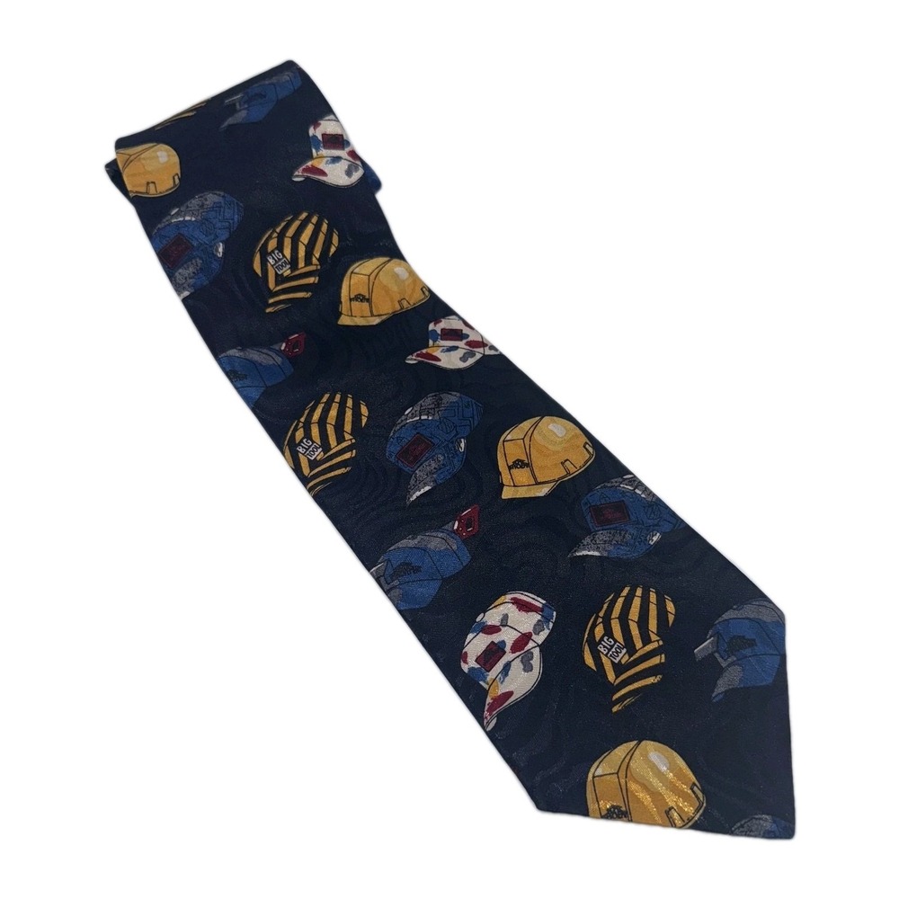 Home Improvement Men' Tie Tim's Work Hats Novelty TV Vintage Themed Design